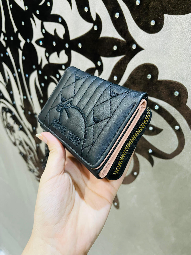 Mini trendy double folder handy bag or card holder