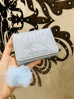 Mini trendy double folder handy bag or card holder