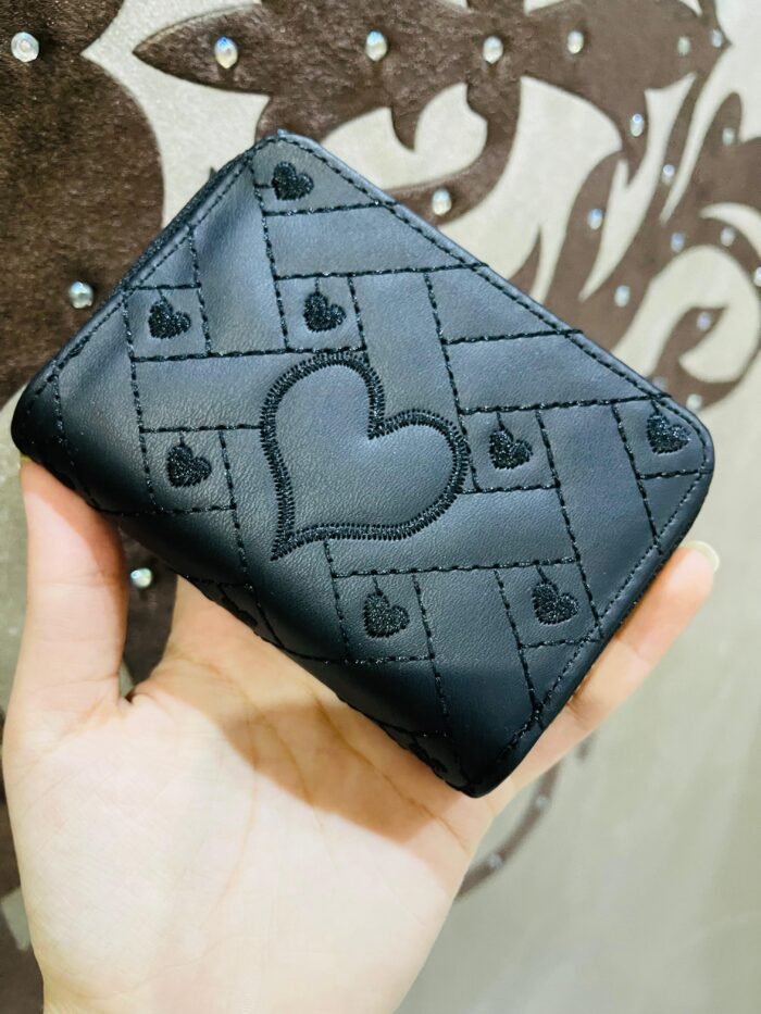 black trendy card holder