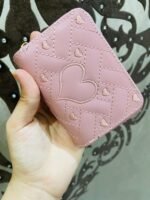 pink card holder