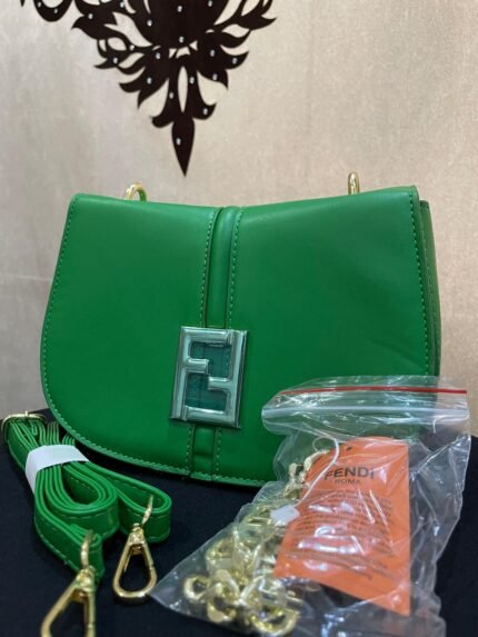 green fendi hand bag